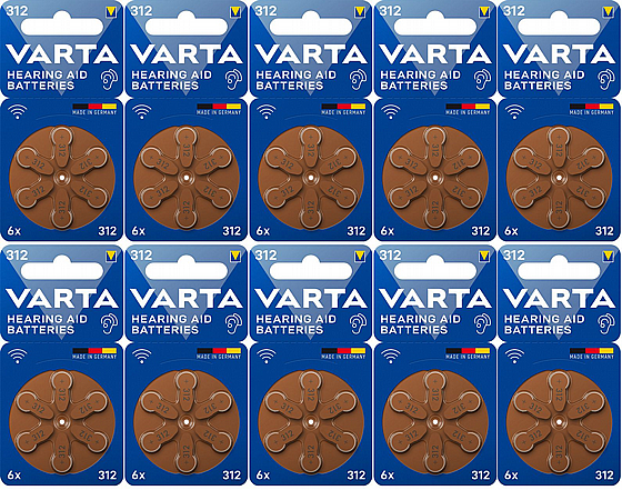 ������ ������ ����� V312 6PCS 10BL VARTA - ���� 60 ������