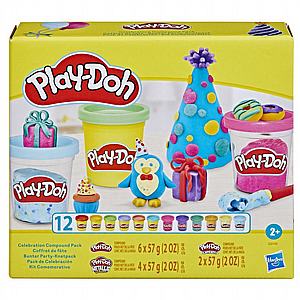 פליידו / Play-Doh ערכת חגיגה 12 צבעים פליידו / Play-Doh ערכת חגיגה 12 צבעים
