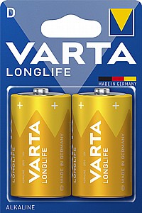 סוללות VARTA D קופסא של 20 יח' סוללות VARTA D קופסא של 20 יח'