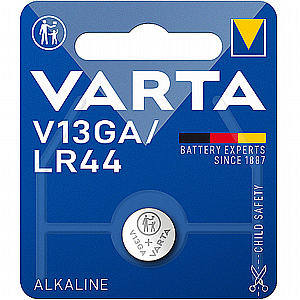 סוללות VARTA ALKALINE V13GA LR44 קופסא של 10 יח` סוללות VARTA ALKALINE V13GA LR44 קופסא של 10 יח`
