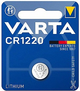 סוללות VARTA LITHIUM CR 1220 קופסא של 10 יח' - ביני סוללות VARTA LITHIUM CR 1220 קופסא של 10 יח' - ביני