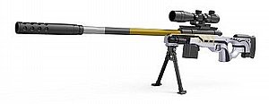 רובה ג'ל AWM ידני כסוף רובה ג'ל AWM ידני כסוף